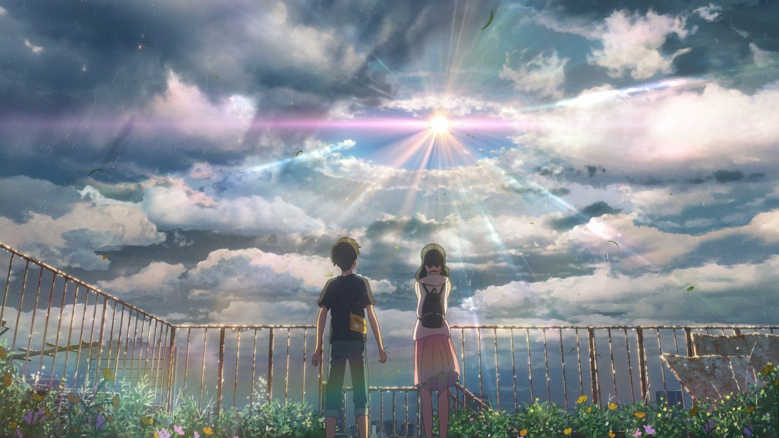 Makoto Shinkai's new anime, Weathering with You, tells a love story between Hodaka and Hina