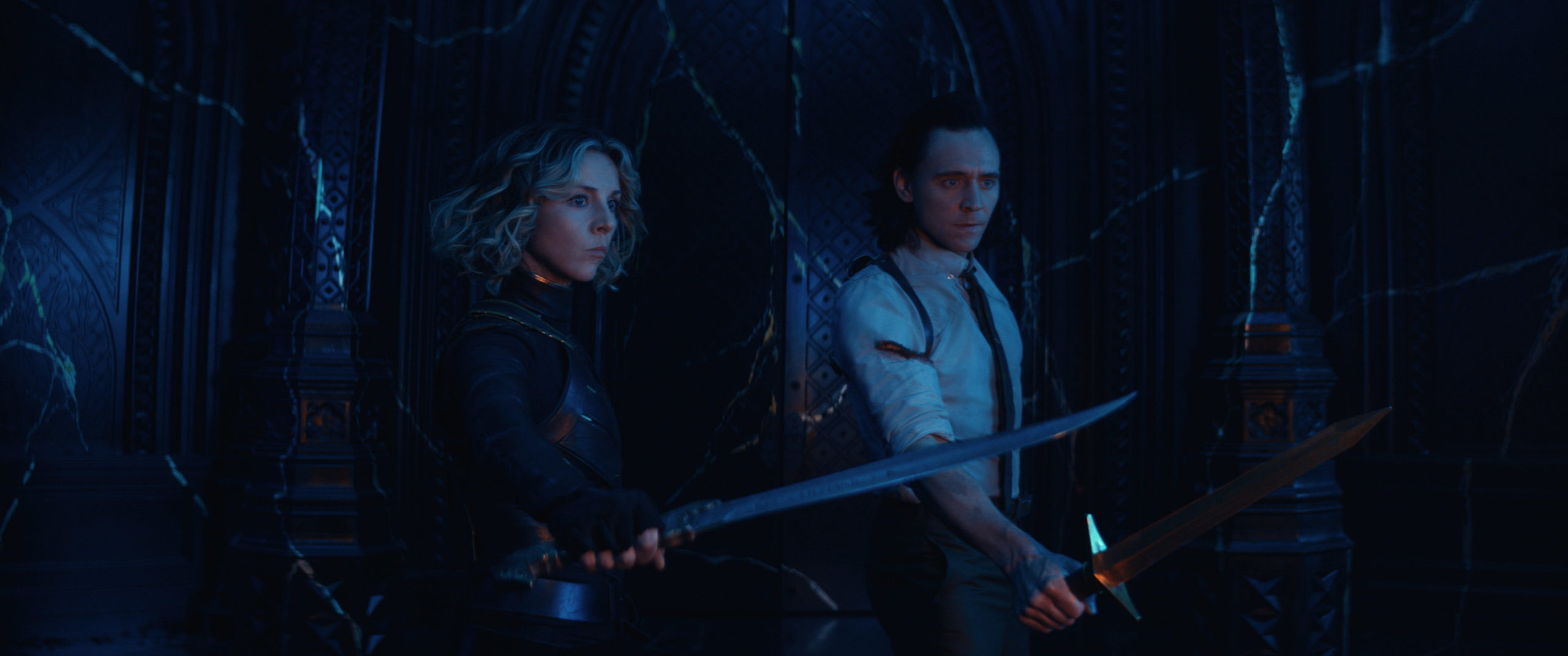 Loki and Sophia Di Martino in Marvel's Loki Episode 6